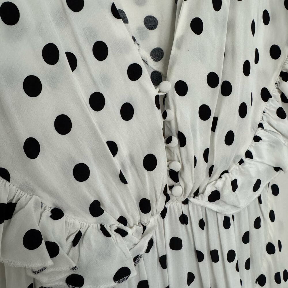 Rat & Boa Mariella Maxi Dress in White and Black Polka Dots, Highly Coveted! - Picture 5 of 10